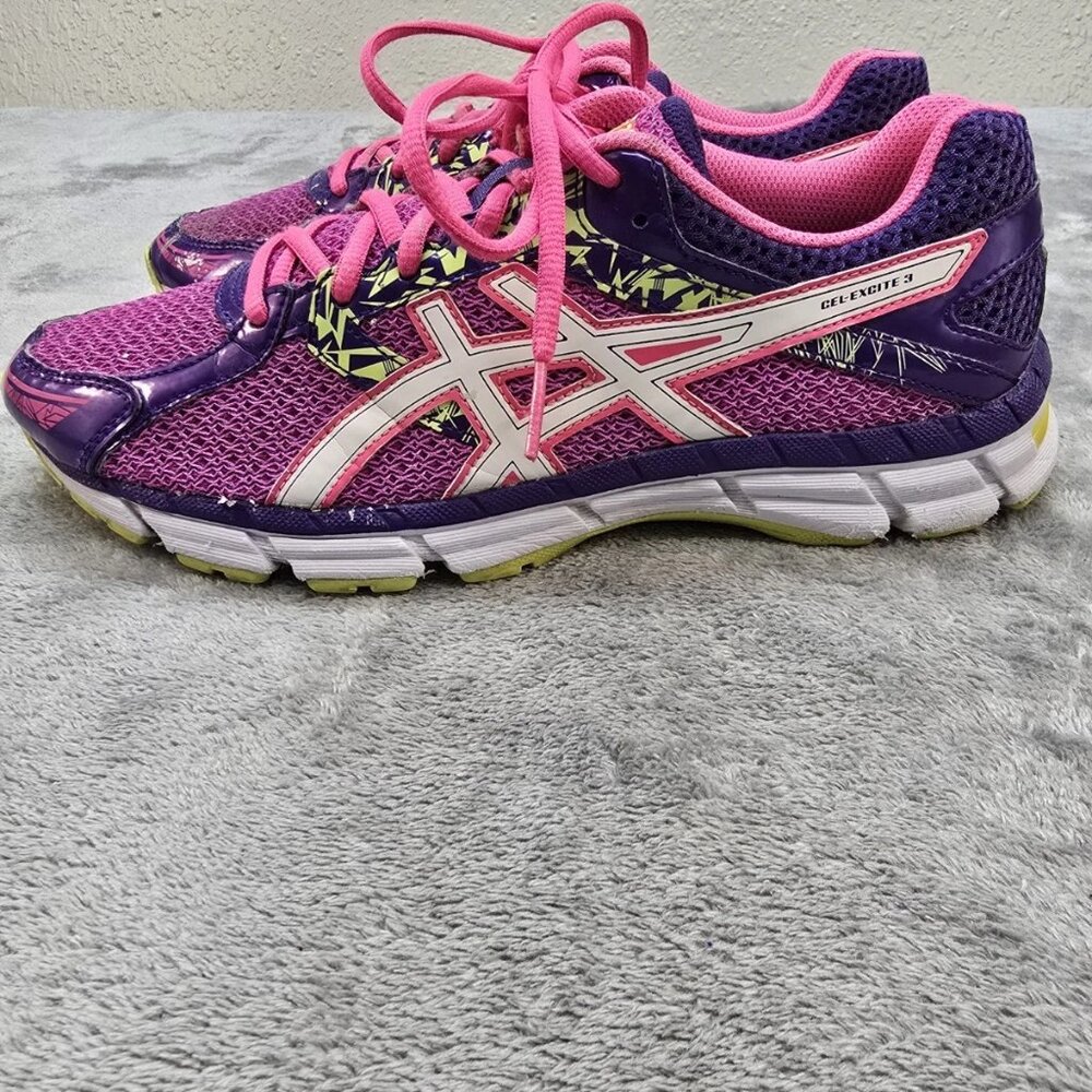 Asics Gel-Excite 3 Womens Shoes 8‎ Athletic Pink/Purple/Yellow